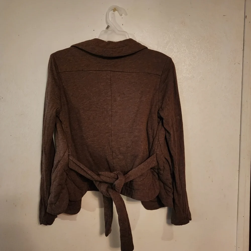 BCBGMaxAzria Brown Open Cardigan Tie Belt Size XXS